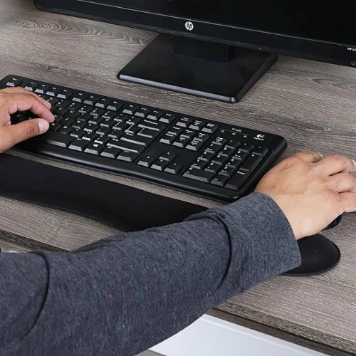 Best Buy HARMONY COLLECTION ERGONOMIC GEL AND MEMORY FOAM WRIST REST SETS (SET OF 3) - BLACK - Image 2