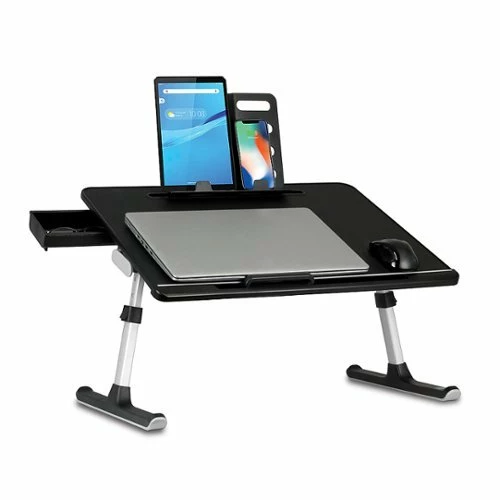 Best Buy ADJUSTABLE NON-SLIP LAPTOP STAND/TABLE WITH DRAWER AND TABLET HOLDER - Image 3