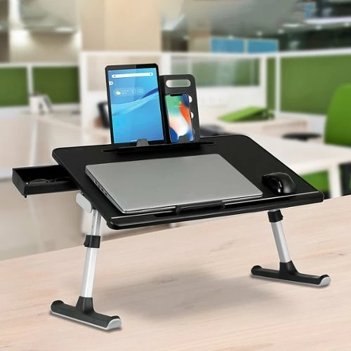 Best Buy ADJUSTABLE NON-SLIP LAPTOP STAND/TABLE WITH DRAWER AND TABLET HOLDER - Image 5