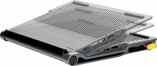 Best Buy CHILL MAT+ LAPTOP COOLING SYSTEM WITH 4-PORT USB HUB - GRAY - Image 3
