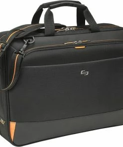 Best Buy URBAN ULTRA PORTFOLIO LAPTOP BRIEFCASE FOR 17.3 LAPTOP - BLACK/ORANGE