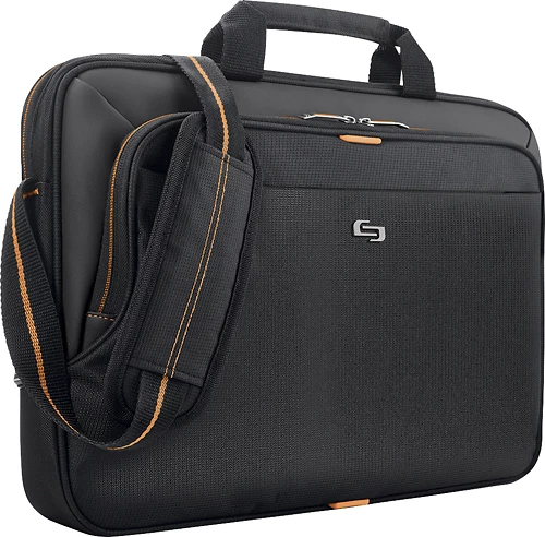 Best Buy URBAN LAPTOP BRIEFCASE FOR 15.6 LAPTOP - BLACK/ORANGE - Image 3