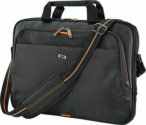 Best Buy URBAN LAPTOP BRIEFCASE FOR 15.6 LAPTOP - BLACK/ORANGE - Image 2